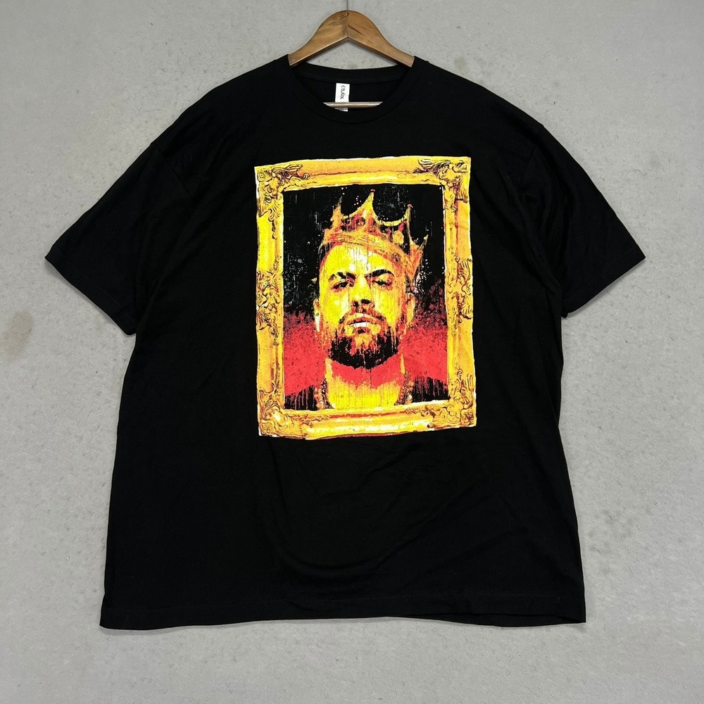 Eddie Kingston Royalty Wrestling Graphic T-Shirt Black Tultex XXL AEW Mad King